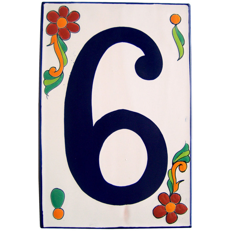 Big Talavera Ceramic Building Number Six