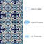 Tapis bleu touffeté à la main Demirhan-20667415