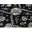 Hand-Knotted High-Quality Black Round Area Rug