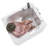Ella Front Entry 32"x40" Acrylic Hydro Massage Walk-In Bathtub, Right Outward Swing Door Heated Seat 2 Piece Fast Fill Faucet, 2" Drain
