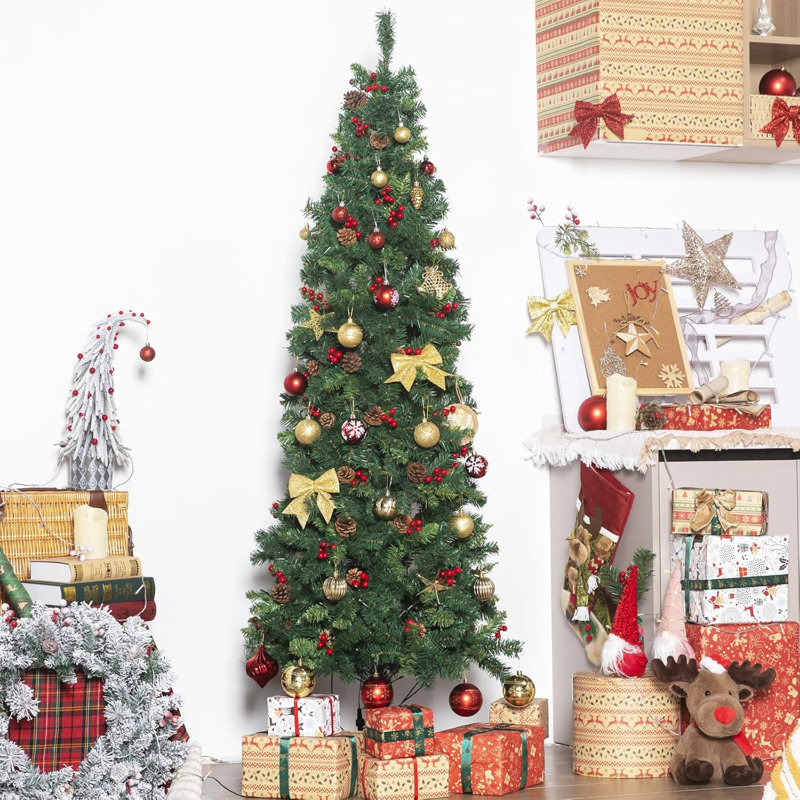 Arbre de Noël avec pommes de pin, 5'