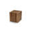 Chrisina Modern Walnut Side Table, 17.7 x 19.7 x 17.7 inches | 100% MDF with 0.7-inch Thickness | Stylish Solid Color Design, Perfect for Living Room or Bedroom | Durable and Elegant Furniture for Contemporary Spaces