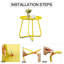 Tables d'appoint rondes en métal-1339165564