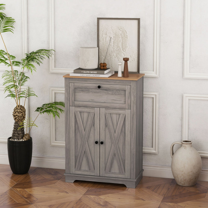 Armoire décorative Farmhouse, Gris