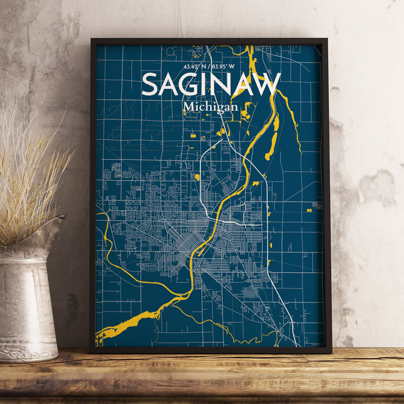 Saginaw - No Frame Print, 43.2cm H x 27.9cm W x 0.1cm D