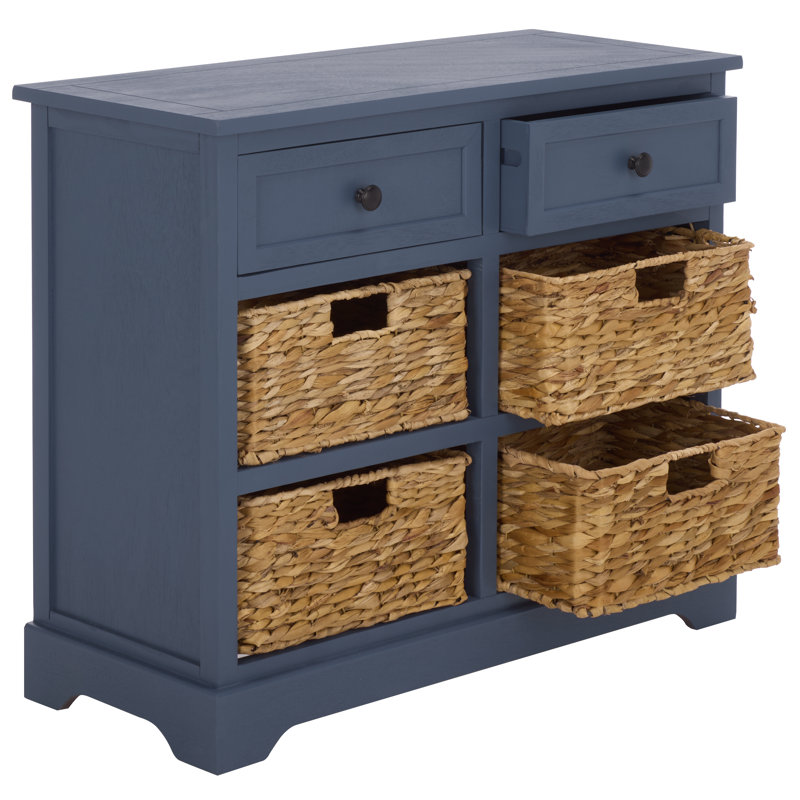 Commode décorative 2 tiroirs Painswick, Bleu