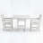 HDPE 3-Piece Outdoor Patio Dining Set With Square Table And 2 Armchairs-755181716