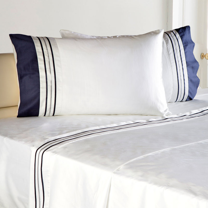 Ensemble de draps en satin de coton 100% Belmont, Très grand