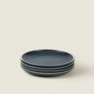 Matte Ceramic Salad Plates (Set of 4) - Midnight Blue