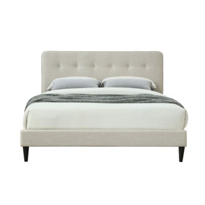 Elegant platform bed in traditional style