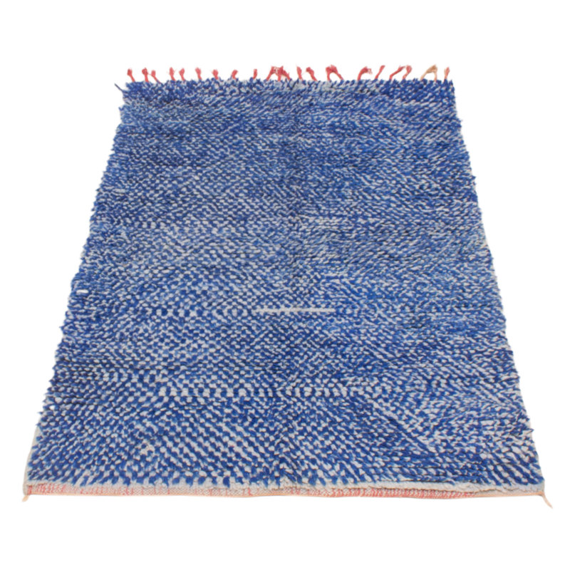 Tapis unique en laine des années 1990 de 3 pi 8 po x 5 pi 7 po Harre