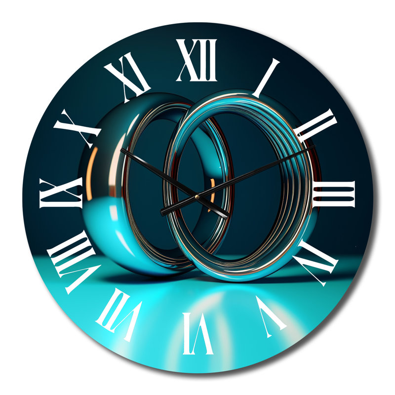 Horloge murale Quantum Entanglement Futuristic Bliss VI, Moyenne