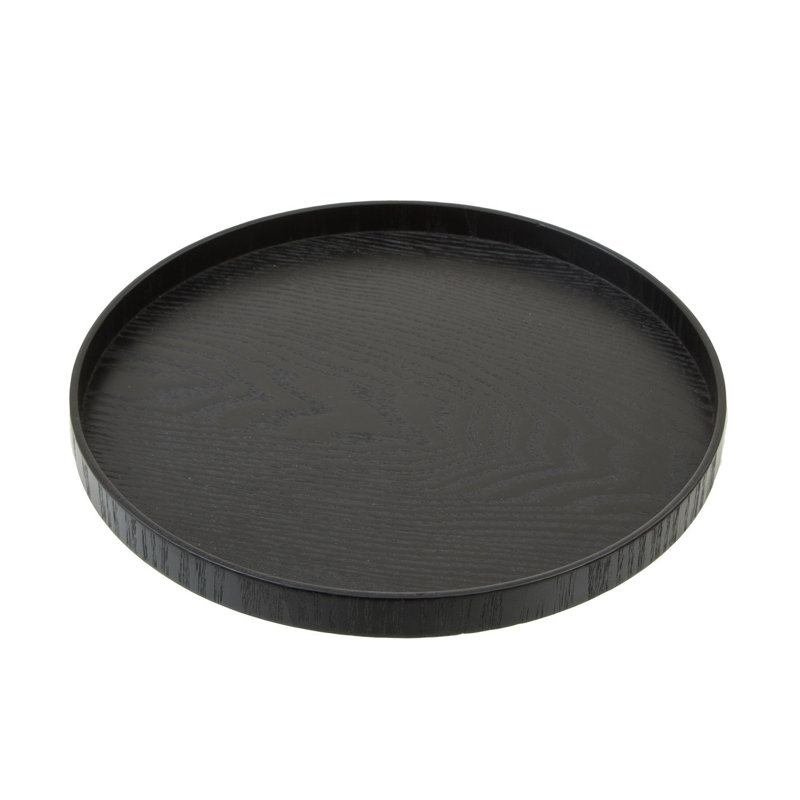 Sayreville Solid Wood Tray, 27cm H x 27cm W x 2cm D, Black