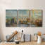 City Skyline - Toile tendue avec châssis de qualité supérieure - Prêt à être accroché-202361344