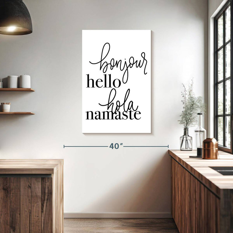 Hello Languages, 39" H x 26" W