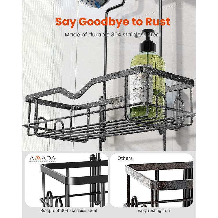 Rebrilliant Mayely Stainless Steel Shower Caddy