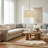 Roka 3-Light White Woven Drum Pendant Light with Linen Shade