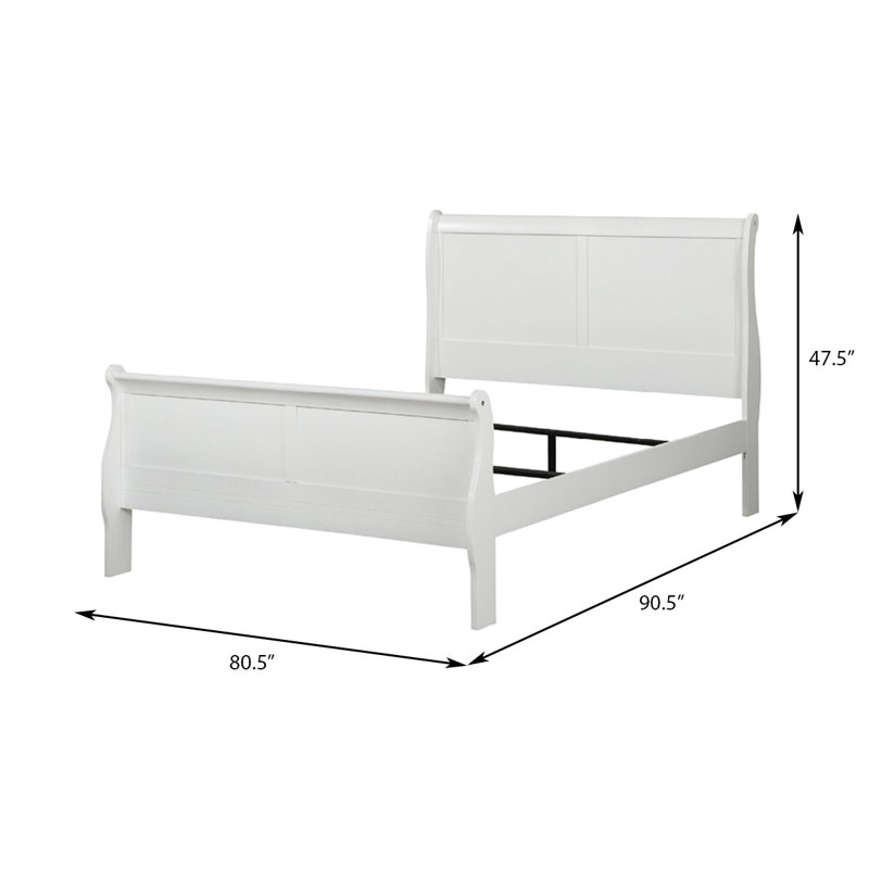 Carena Traditional Sleigh Eastern King Panel Bed