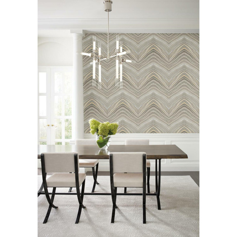 Papier peint Onyx Strata, Taupe