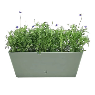 Bamboo Blooms 16" Sage Green Self-Watering Indoor/Outdoor Bamboo Fibre Planter – Eco-Friendly, Plastic-Free, Biodegradable