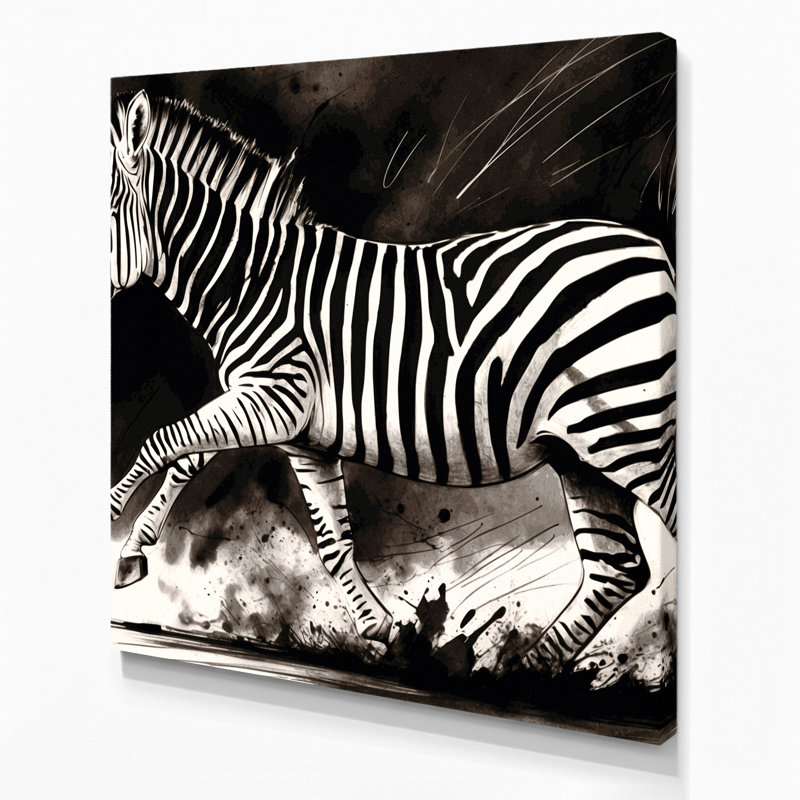 Art mural sur toile noir, H 12 po x l 12 po