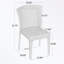 Ensemble de 2 chaises en rotin avec quatre pieds robustes-19984119