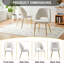 Ensemble de 2 chaises de salle à manger Off White