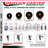Temp Phenolic 3/4 Inch Stem Caster Set 2 Total Lock Brakes