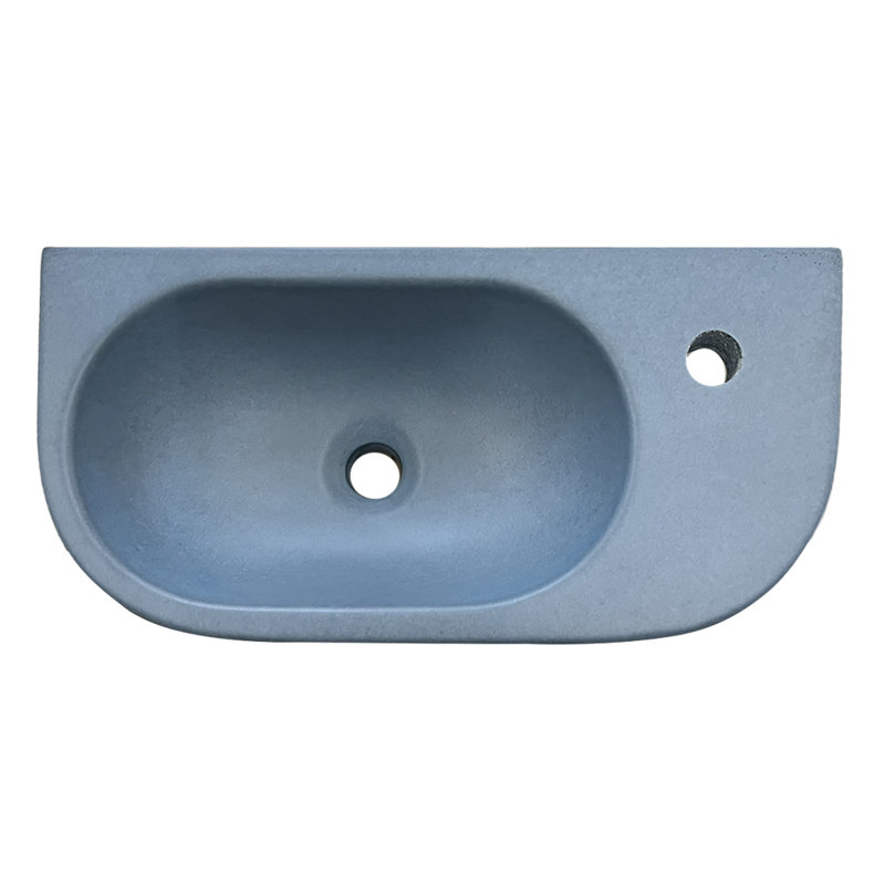 Newterra 21.75" Wall/Vessel Bathroom Sink, Galaxy, Single Hole