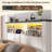 Farmhouse Storage Bed Frame With Headboard & Led Light & Usb, 4 Drawers Under Bed, Built In Charging Station, No Noise, No Box Spring Needed-1401402805-1401402810