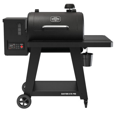 Oakford 875 Pro Pellet Gril With 824 Sq In Cooking Area, Cast Iron Grates, I-site View Indicator, Heavy Duty Pellet Smoker Grill With Bluetooth Connectivity - 910-0512