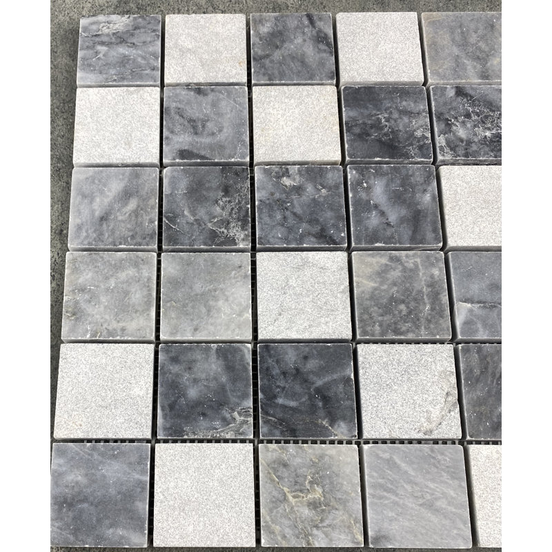 Carreau de mosaïque 2 po x 2 po Marble Grid