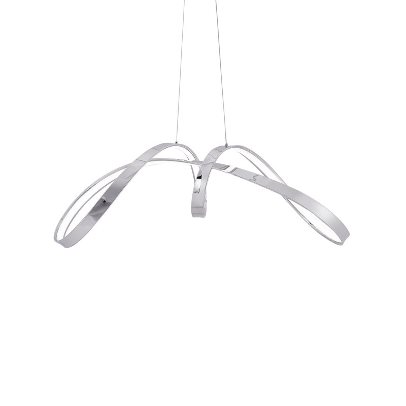 Cotswald Dimmable LED Geometric Chandelier, Chrome