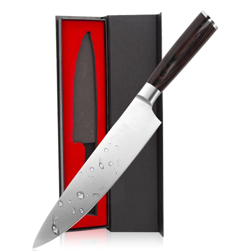 MODERN WALLS LLC Chef Knife - 8 Inch Home Essentials Sharp Kitchen Knife HC Steel Japanese Knife Paring Knife, Christmas Gifts For Women/Men, Birthday Gifts For Mom/Dad, Kitchen Gadgets With Premium Gift Box