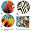"Blue Orange Popart Zebra III", reproduction d'art sur toile-92009803-92009809