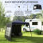 2.4 X 2.4M Two Wall Pop Up Gazebo - Black