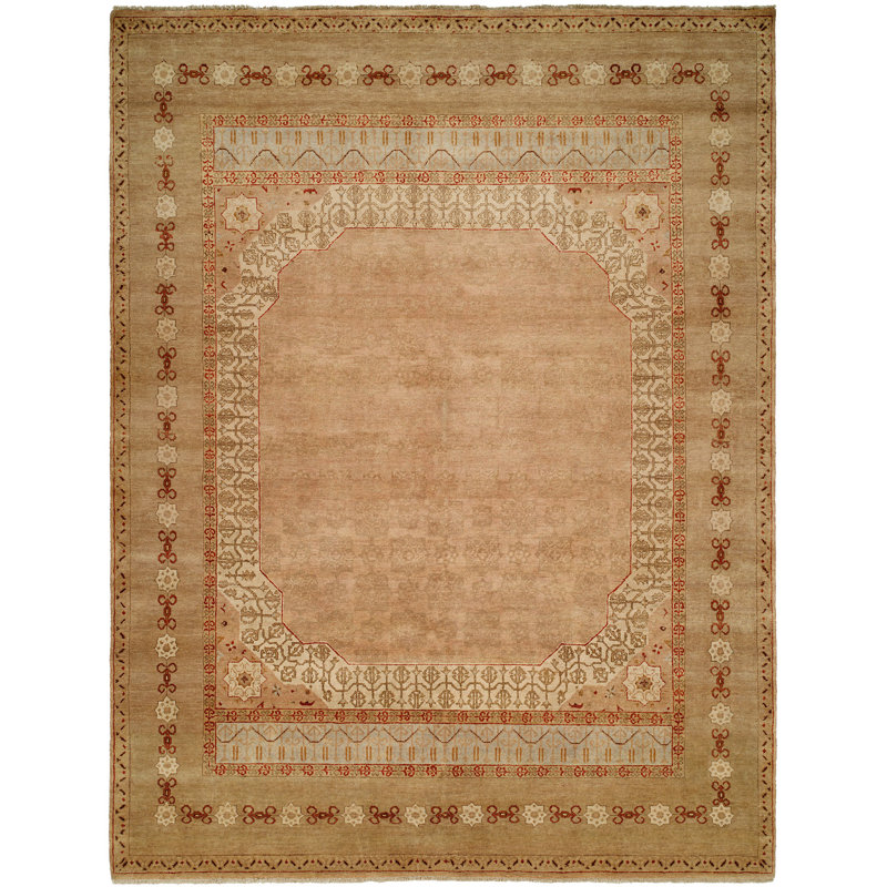 Serino Wool Oriental Indoor Rug, Rectangle 4' x 6'