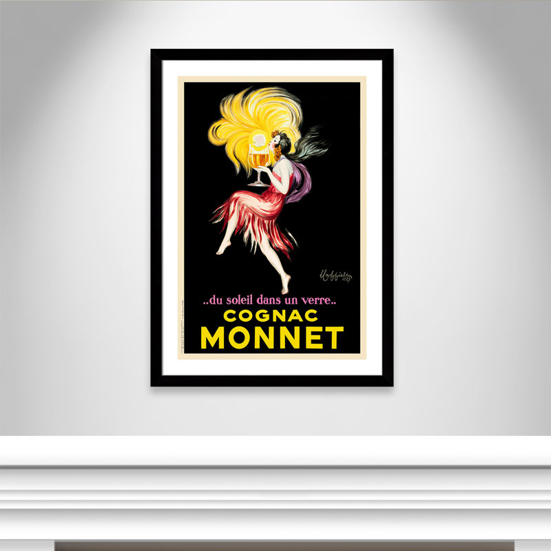 «Brickhill Cognac Monnet», affiche vintage encadrée