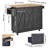 Kitchen Island Cart Rolling Storage Cabinet On Wheel With Drawer & Shelves-744948677