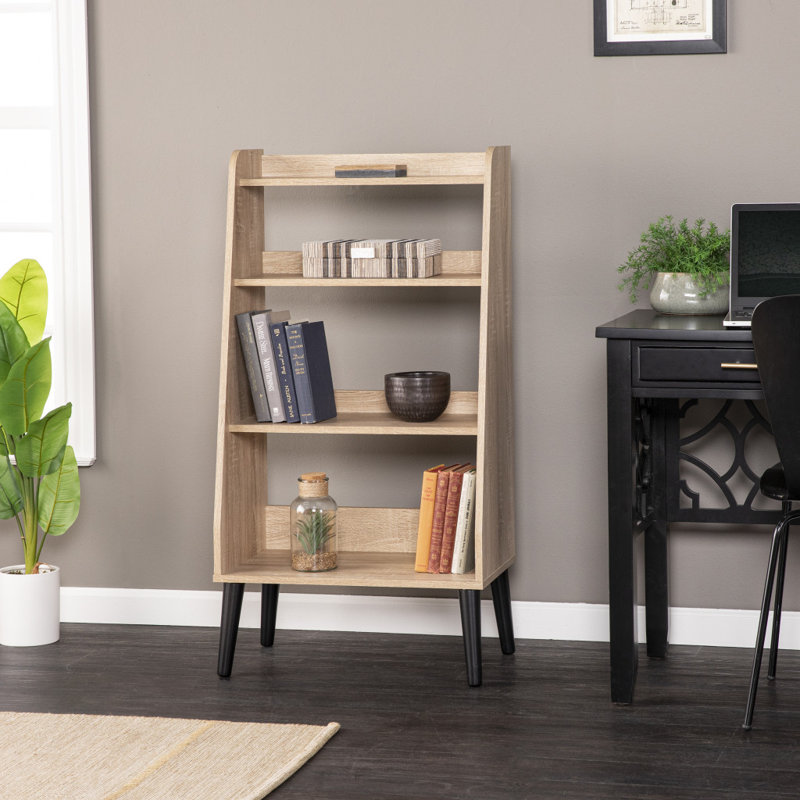 Ashalee Ladder Bookcase, Natural/Black