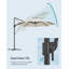 Chanton 300cm Balcony Parasol-504078531