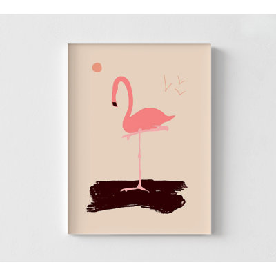 Native Floridian I By Jacob Green, Pink Bird Minimalist Wall Decor, Florida Wall Art, US State Poster, Flamingo Poster Print, Pink Wall Art -  WeFrameArt, 195937Z-12Hx16Wx1D-PRINT ONLY
