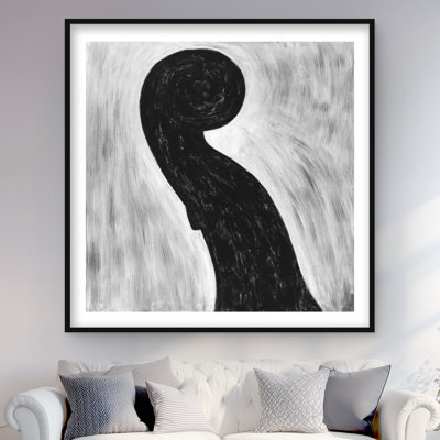 Scroll Violin - Musical Office Matted Print for Home Decor
