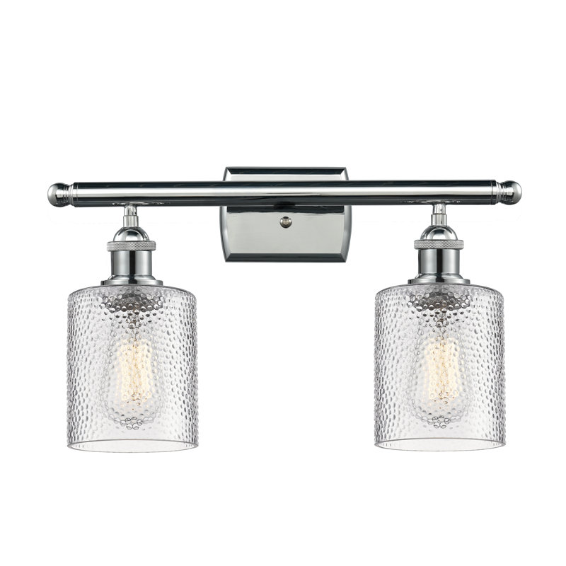Éclairage de salle de bain à intensité variable 2 lumières Leilani, Chrome poli