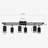 27.5" 6 -Light Track Lighting Kit,lexibly Rotatable GU10 Light Heads