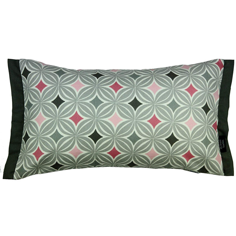 Amethy Geometric Rectangular Cushion, 30 x 50cm, Blush Pink