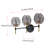 3-Smoke gray dimmable glass mirror headlights