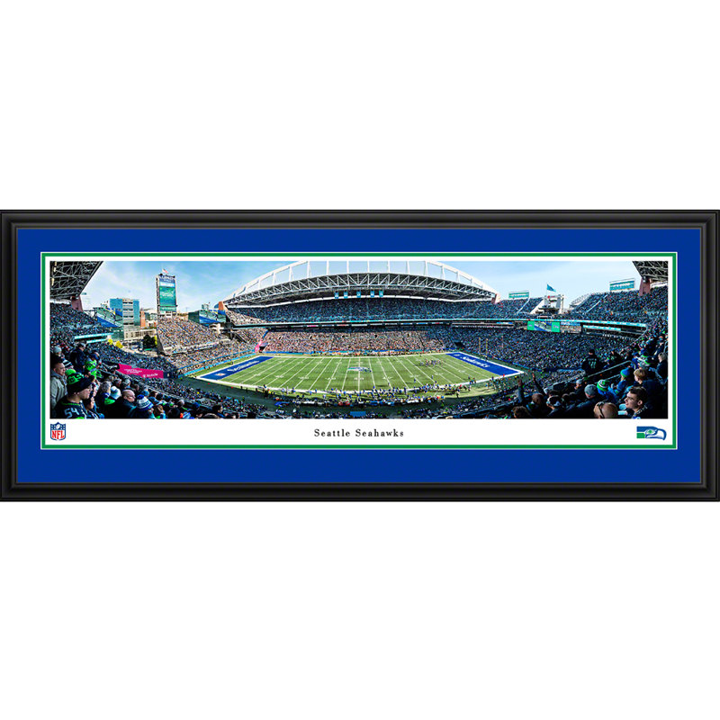 " Seattle Seahawks ", Unframed, No Mat, 15" H x 41.5" W x 0.88" D