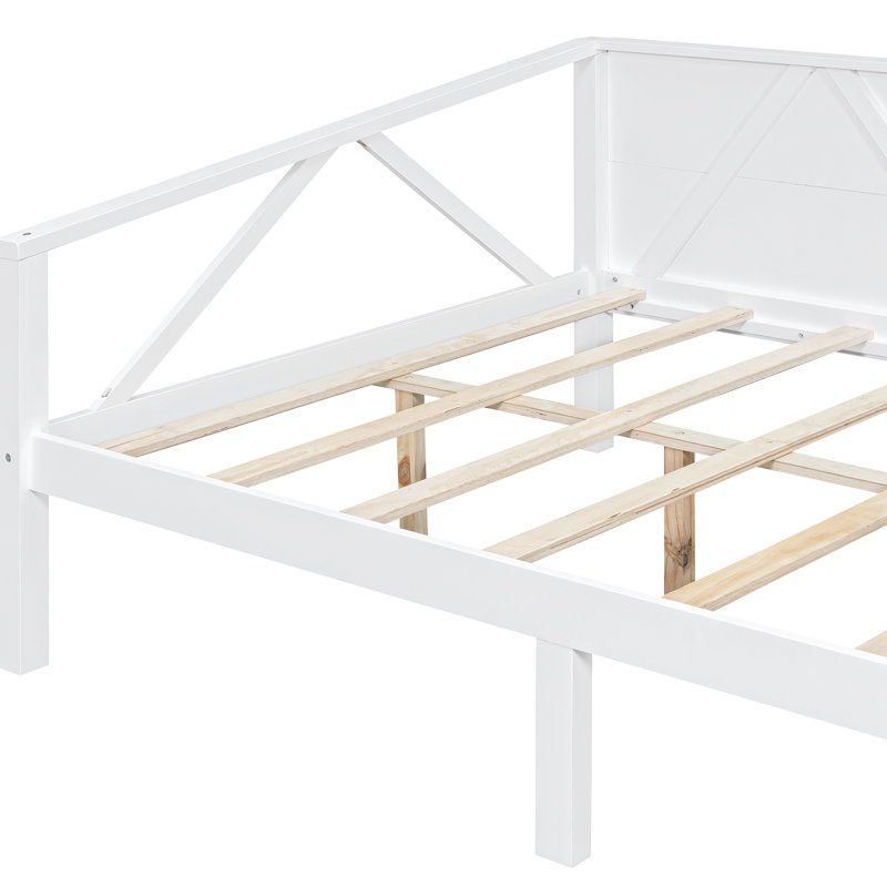 Gray Full Size Daybed With Pine Legs For Stability, Multi - Purpose Design, Elegant Look, 600Lbs Weight Capacity Additional Storage And Suitable All Home Decor, Slat Kit Included