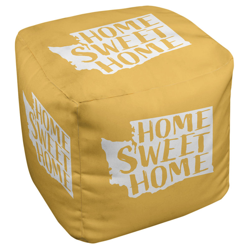 Repose-pieds à cubes washington the home, Jaune